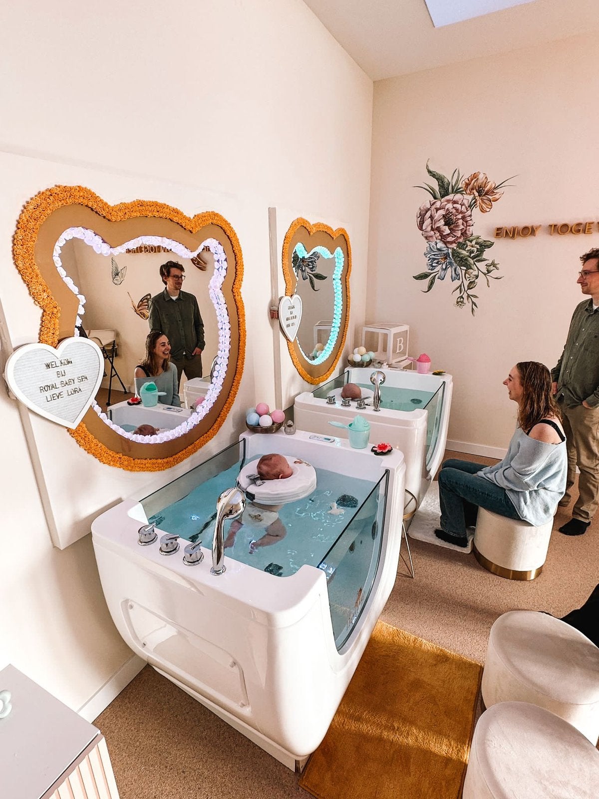 Baby Spa: Badjes en Aankleedkussens, Kinderen en Baby's, Badjes en Verzorging, Zo goed als nieuw, Badje, Standaard, Ophalen