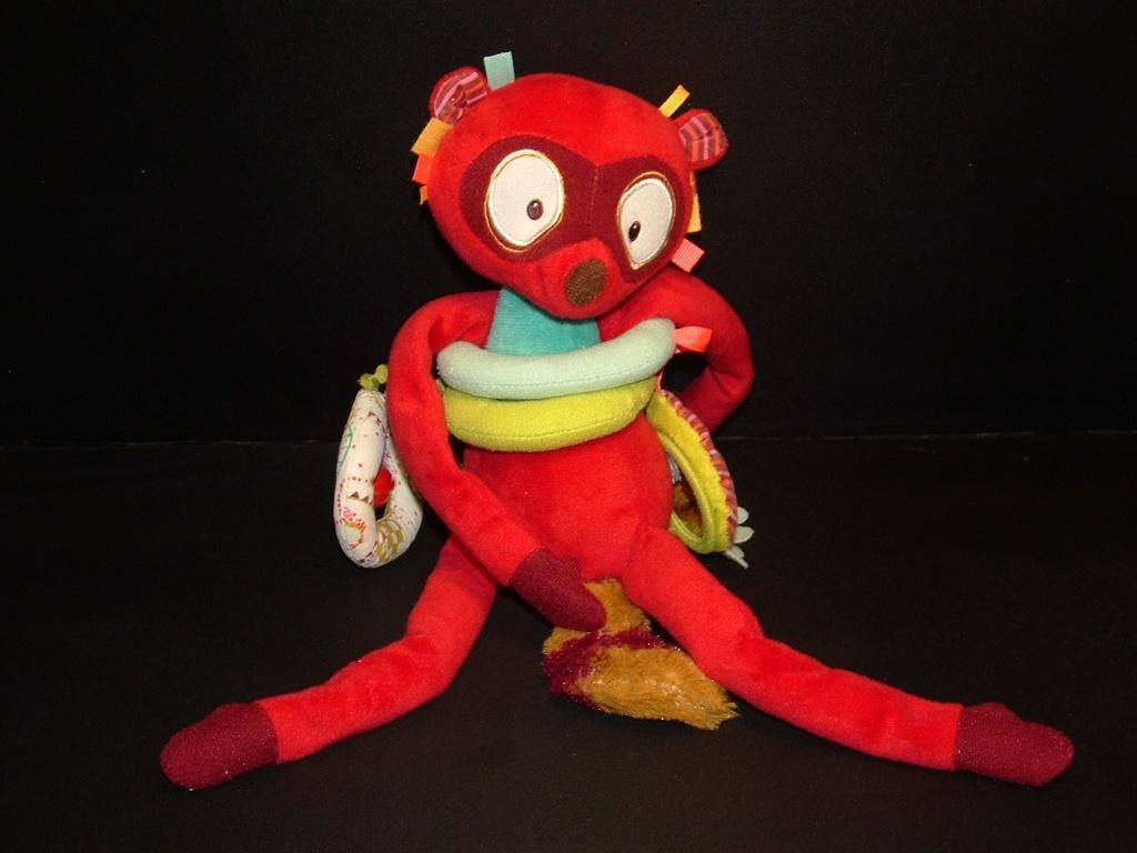 LILLIPUTIENS GEORGE THE MAKI VELOURS ROOD MET, Ophalen of Verzenden, Nieuw, Overige typen