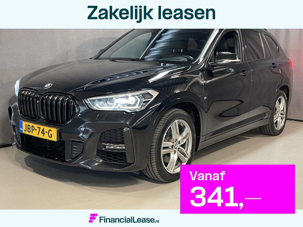 BMW X1 xDrive25e High Executive M Sport 18''/VOL Leder/Trekh, Automatische klimaatregeling, Gebruikt, Zwart, Bedrijf