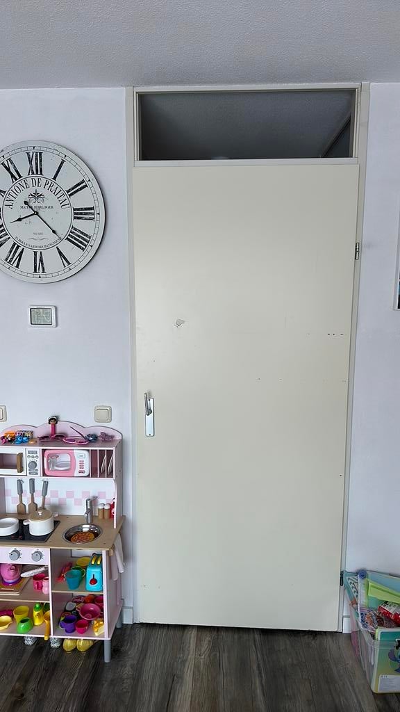 Met spoed Opdekdeur gezocht 211,5cm H 95cm B, Ophalen of Verzenden, Zo goed als nieuw, Binnendeur, 200 tot 215 cm