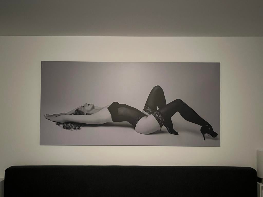 Sexy Elegante Vrouw Boudoir Kunst op Aluminium 100x150cm, Antiek en Kunst, Ophalen