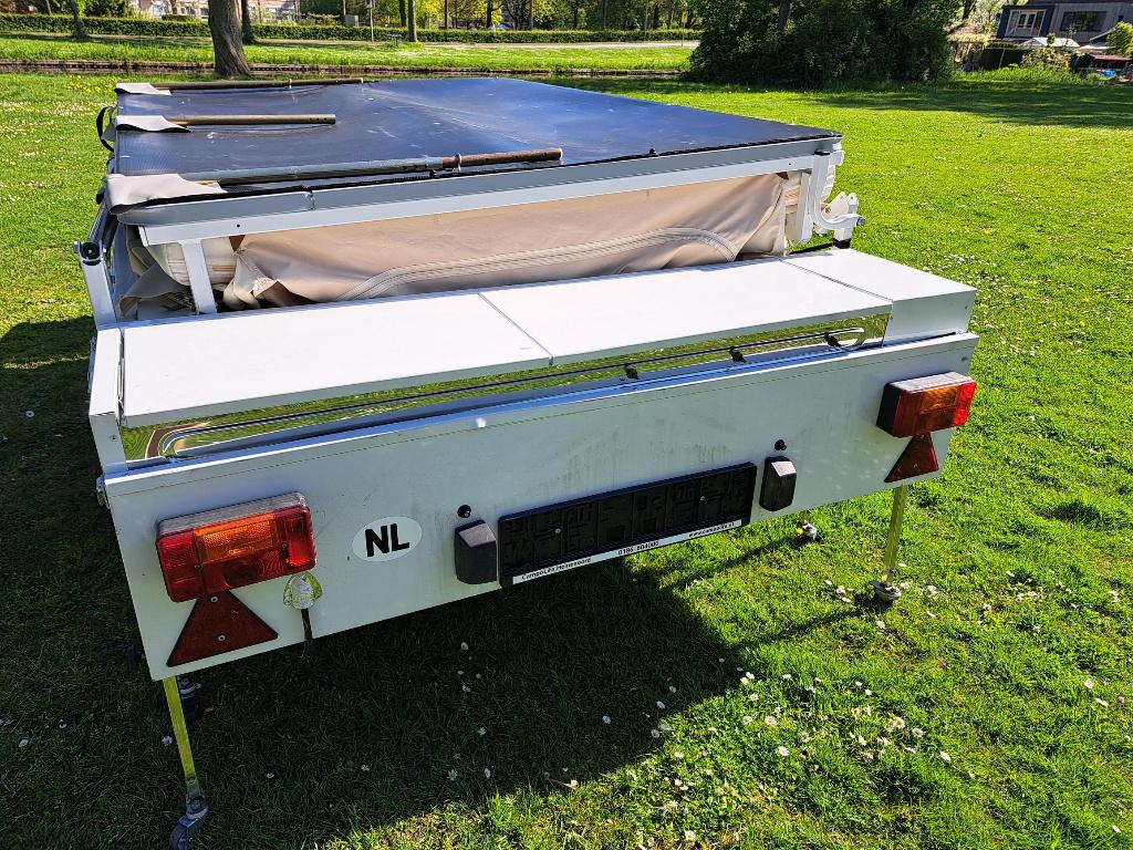 Mooie, complete Jamet Jametic Jubilee vouwwagen, Caravans en Kamperen, Ophalen, Beige, Aanwezig, Jamet