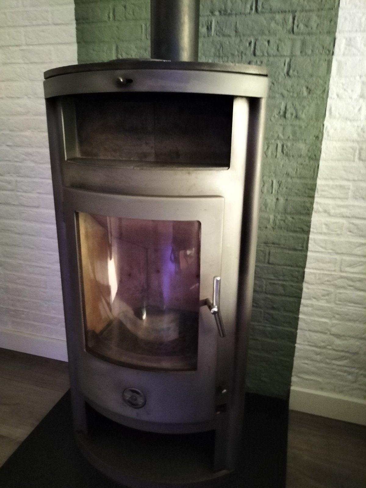 speksteen kachel inclusief rvs dw rookkanaal., Ophalen, Hout, Houtkachel