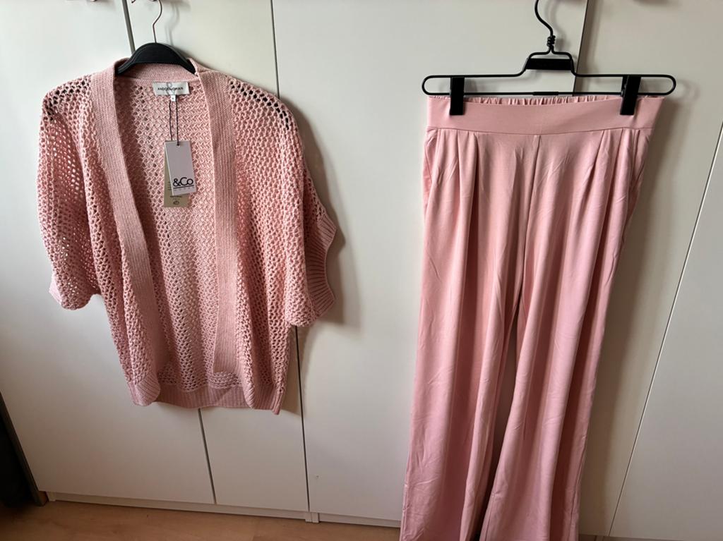 &Co Woman soft pink set M, Verzenden, Zo goed als nieuw, Roze, Lang