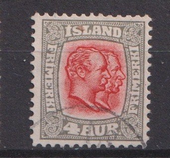 IJsland 1907; 2 koningen Christian IX & Frederik VIII, M 50., Ophalen of Verzenden, IJsland, Gestempeld