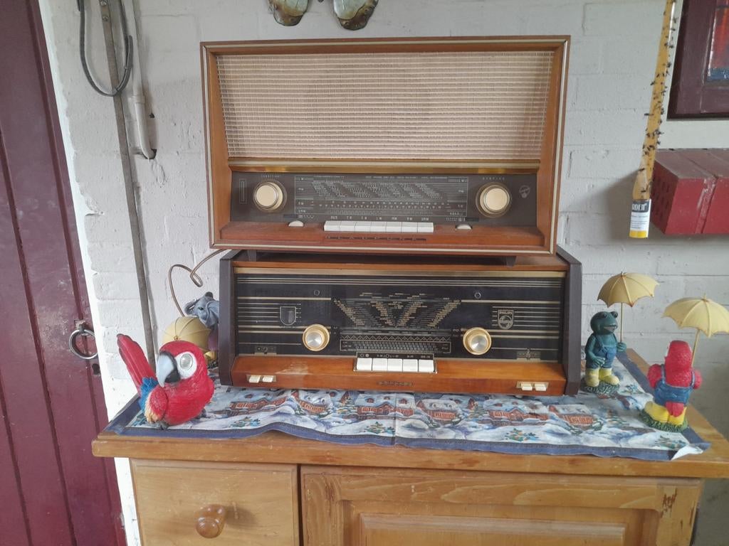 Goed spelende lampenradio.s 1philips biampli en 1blaupunkt, Ophalen of Verzenden, Gebruikt