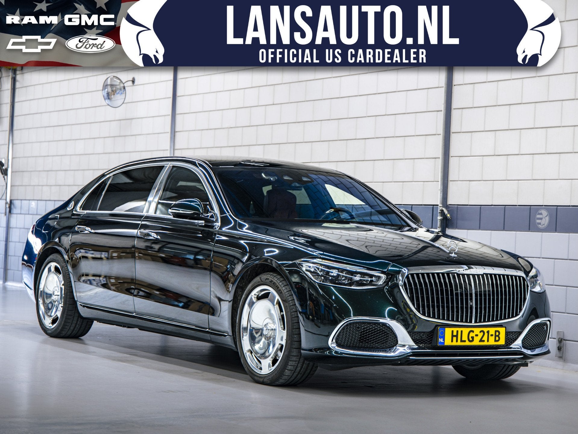 Mercedes-Benz S-Klasse 580 4MATIC Maybach | Emerald Green |, Auto's, Automaat, Dealer onderhouden, 2175 kg, Gebruikt