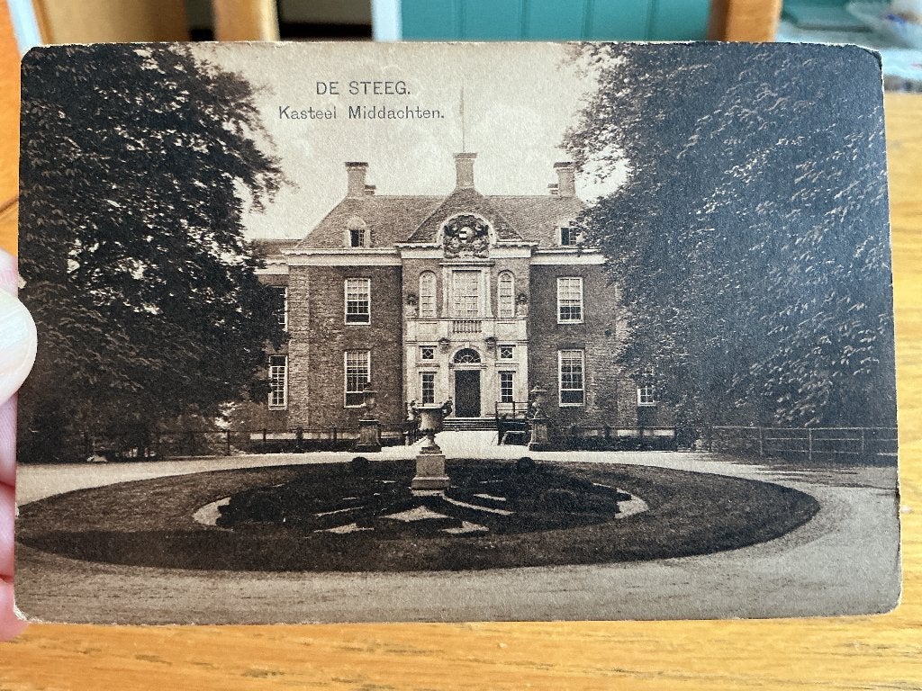 De Steeg kasteel middachten, Verzenden, 1920 tot 1940, Ongelopen, Gelderland