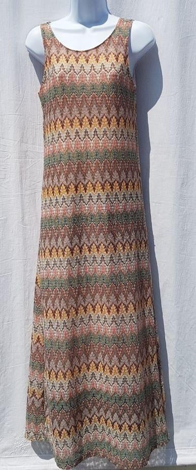 Gave lange jurk. Mt S. Merk Moody's, Kleding | Dames, Jurken, Zo goed als nieuw, Maat 36 (S), Onder de knie, Ophalen of Verzenden