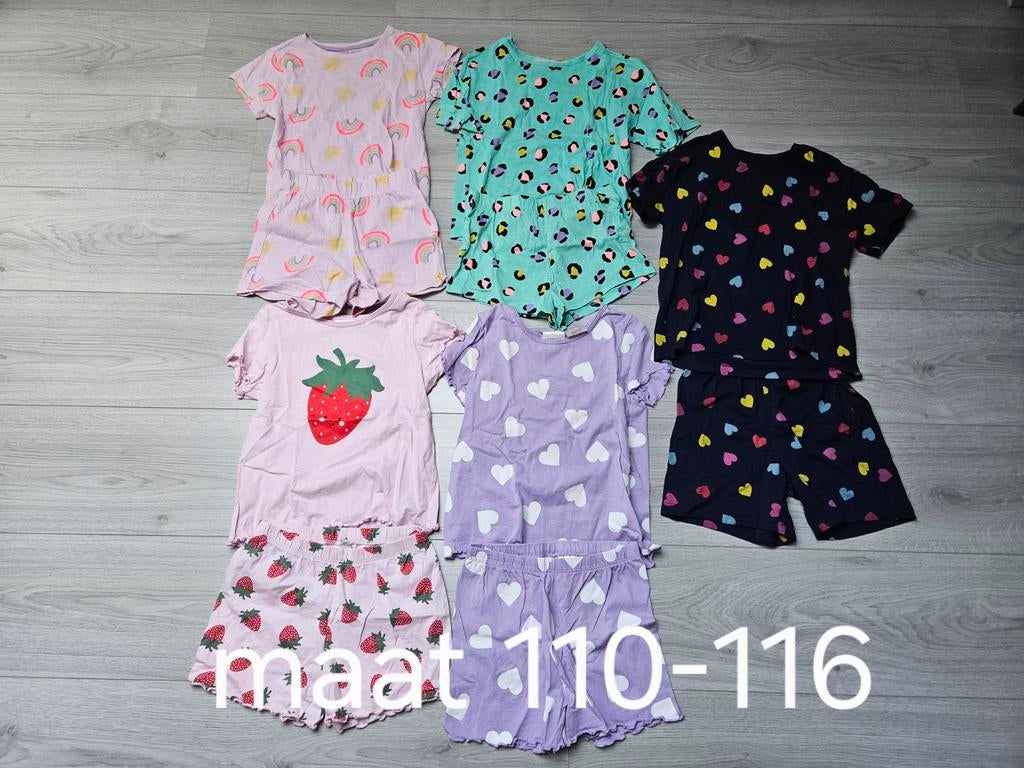 Shortama meisjes maat 110-116, Ophalen of Verzenden, Meisje, Nacht- of Onderkleding