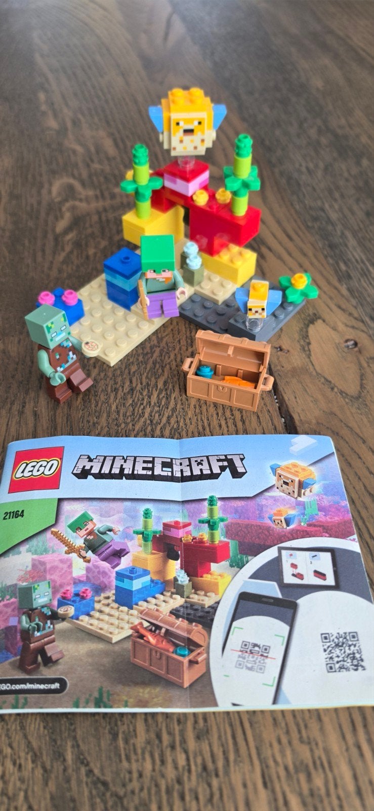 LEGO Minecraft Het Koraalrif (21164), Minecraft, Lego, Inclusief instructies, Ophalen of Verzenden