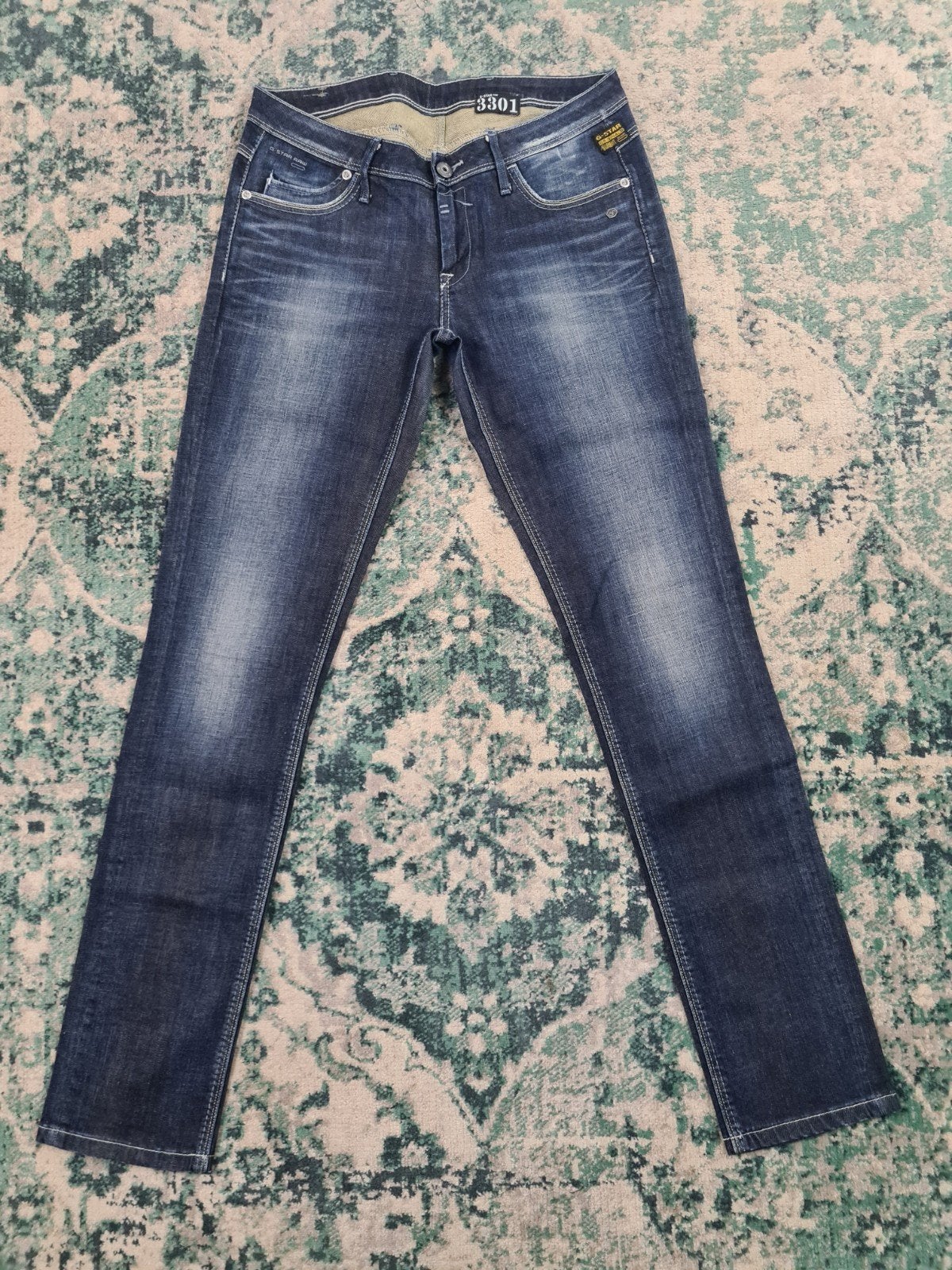 G-star raw 3301 new tag skinny W30 L34  Tulsi3034 Low-rise, Blauw, Ophalen of Verzenden, W30 - W32 (confectie 38/40), G-STAR RAW