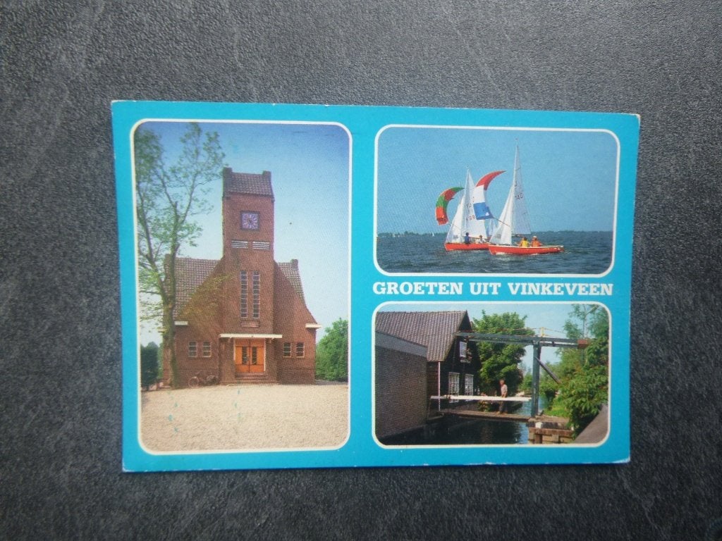 Vinkeveen, groeten uit 1986, Verzamelen, Ansichtkaarten | Nederland, Verzenden, 1980 tot heden, Gelopen, Noord-Brabant
