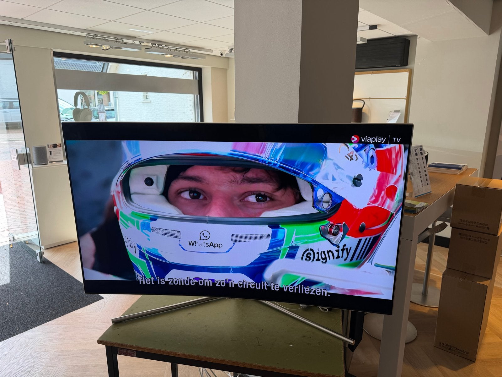 Samsung QE49 Curved Smart TV, Audio, Tv en Foto, 50 Hz, Ophalen of Verzenden, Samsung, 100 cm of meer