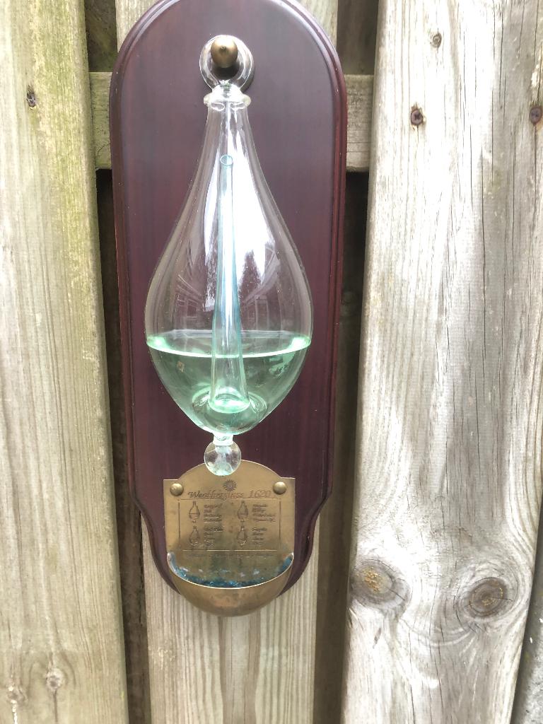 Vintage Weatherglass 1620 glazen barometer, onweersfles., Ophalen of Verzenden