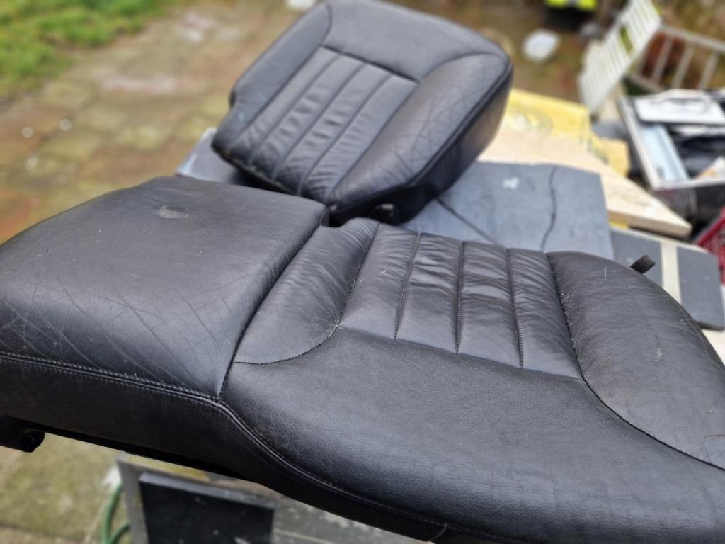 ML350 W164 achterbank delen zwart leer, Ophalen, Mercedes-Benz
