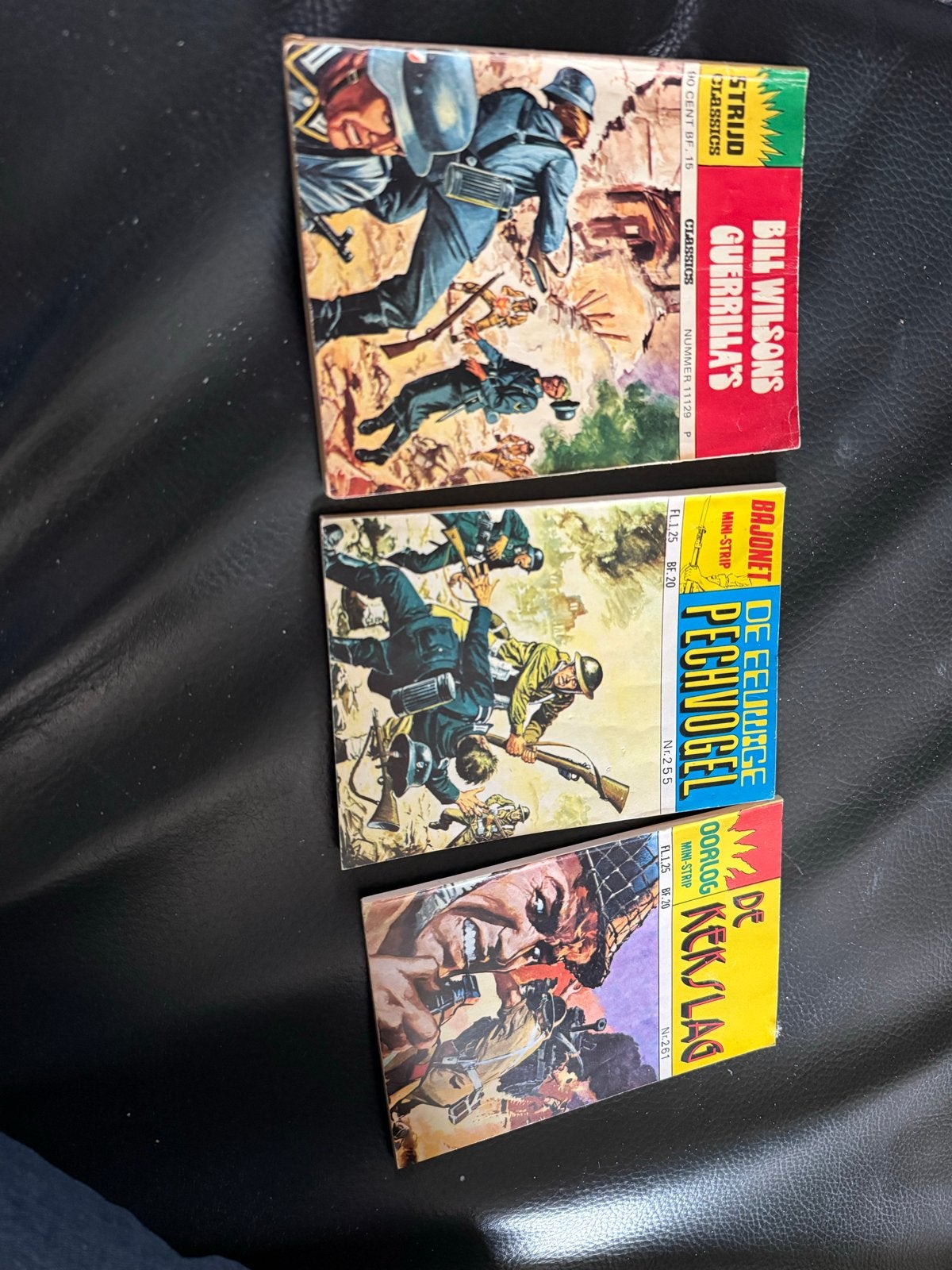 Vintage Mini-Strips: Oorlog en Avontuur (3 stuks), Meerdere stripboeken, Ophalen of Verzenden, Gelezen