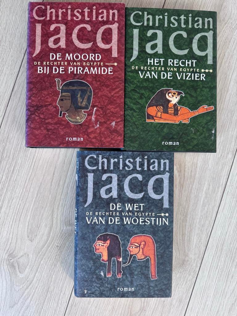Christian Jacq - De Rechter van Egypte trilogie (3 boeken), Ophalen of Verzenden, Gelezen, Nederland