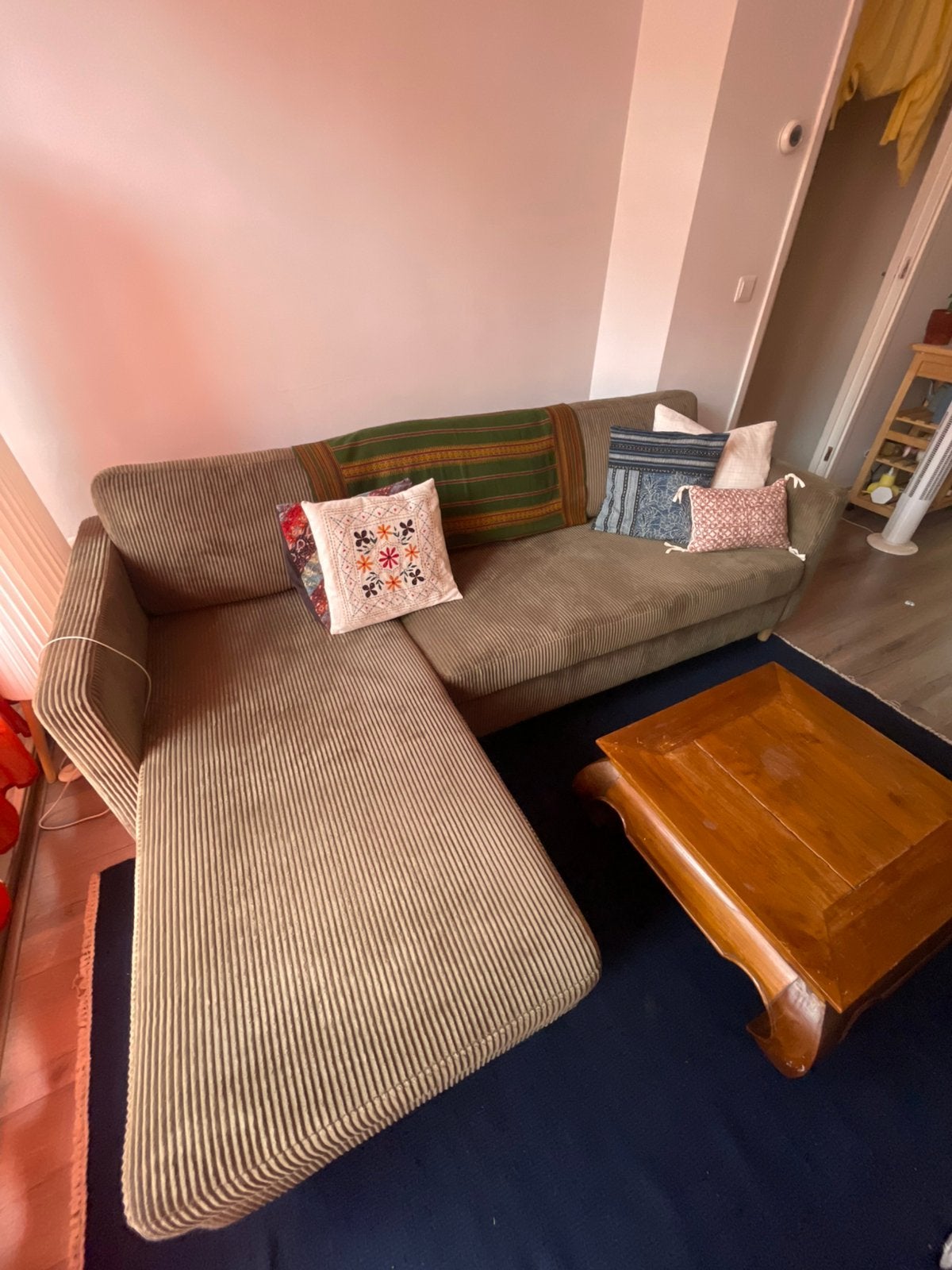 JYSK Groen Bank met chaiselounge, Ophalen