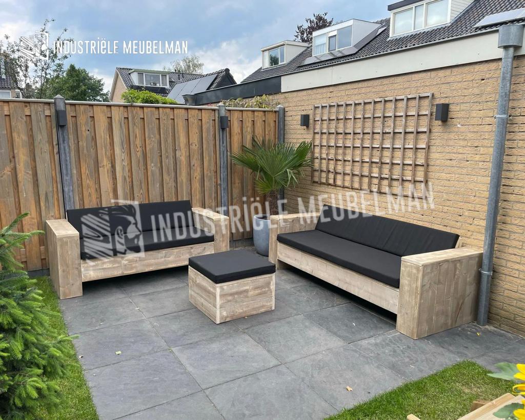 Loungeset Douglas Steigerhout Loungebanken Tuinbank Tuinset, Verzenden, Steigerhout, Nieuw, Eettafel