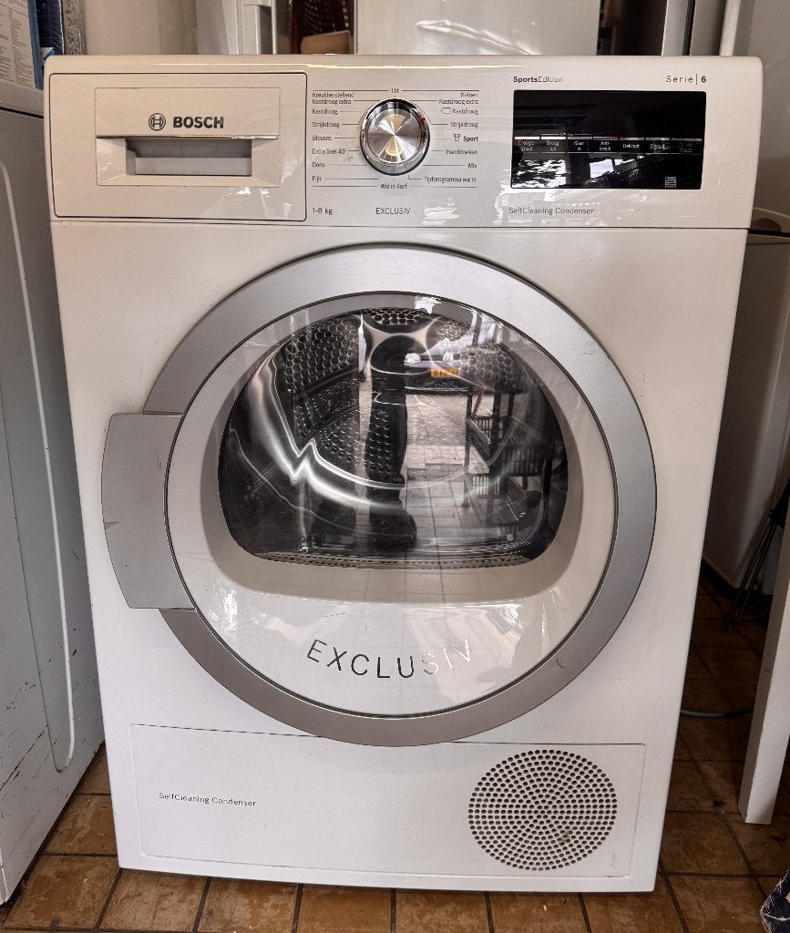 Bosch Serie 6 Condensdroger 8kg, Ophalen, 6 tot 8 kg, Minder dan 85 cm, Zo goed als nieuw