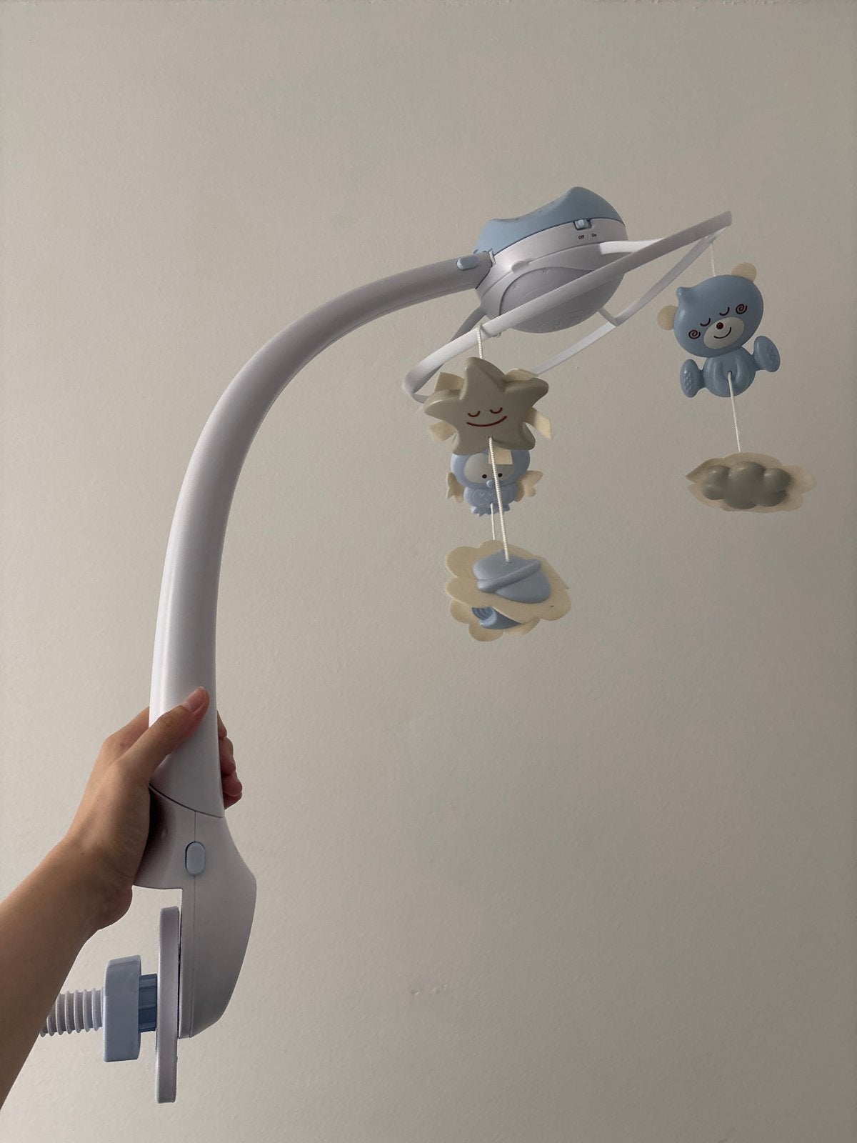 Infantino 3-in-1 Muzikale Mobiel met Projector - Blauw, Ophalen, Zo goed als nieuw, Mobiel, Met licht