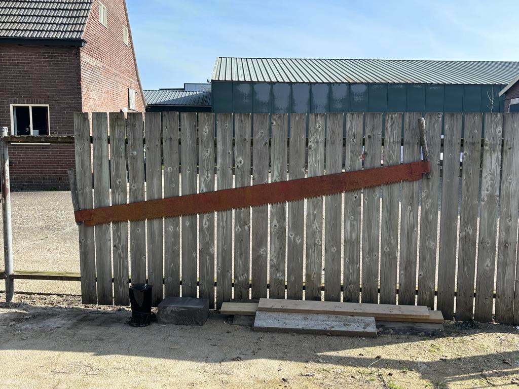 Antieke Trekzaag / Handtrekzaag - ca. 3 meter, Ophalen, Gebruikt, Overige typen