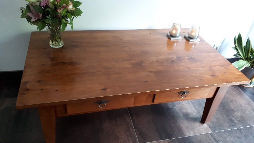 Salontafel, Huis en Inrichting, Tafels | Salontafels, Ophalen, Gebruikt, 100 tot 150 cm, 50 tot 100 cm