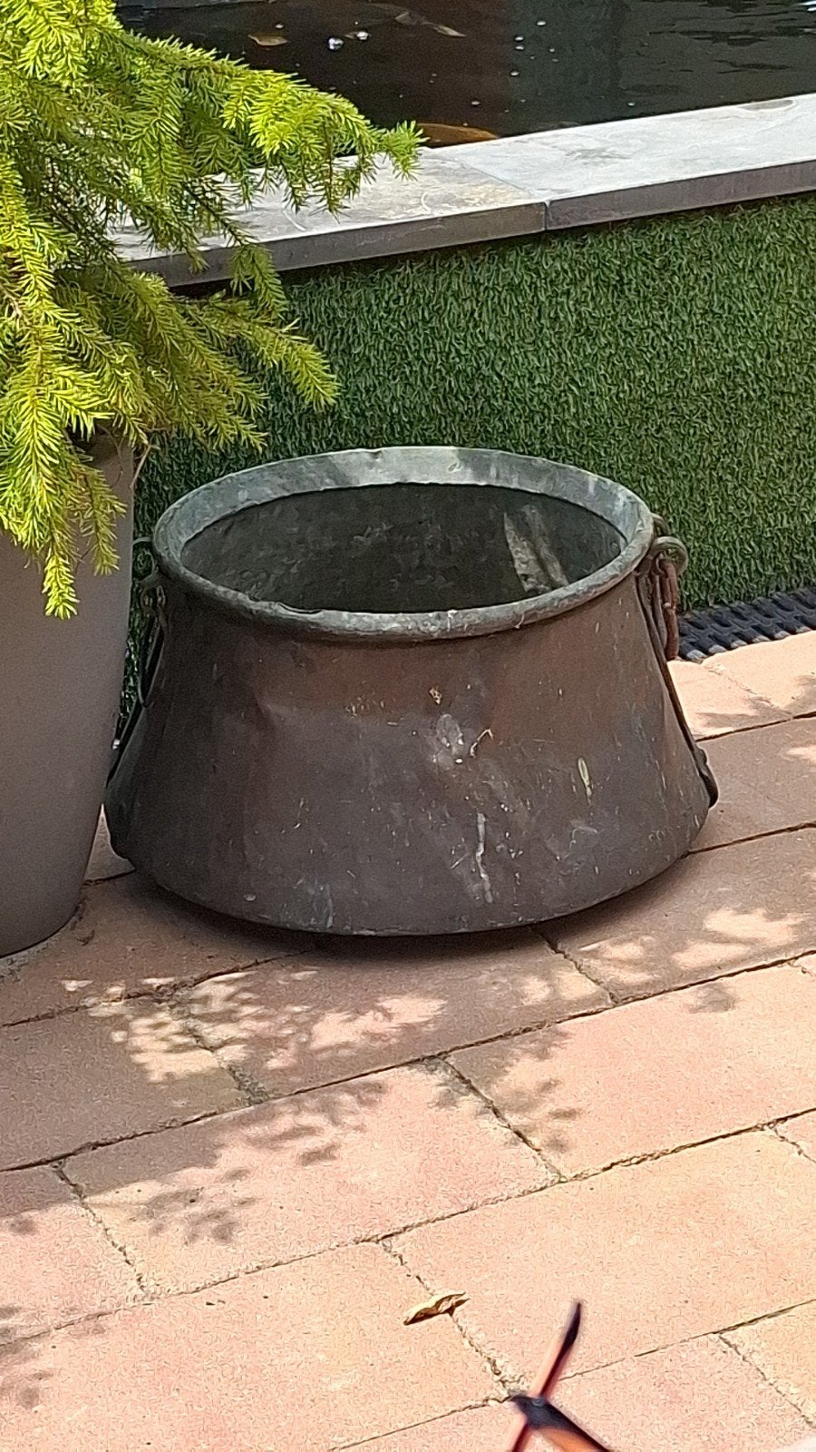 Antieke Koperen Ketel - 40cm Diameter, Antiek en Kunst, Ophalen of Verzenden