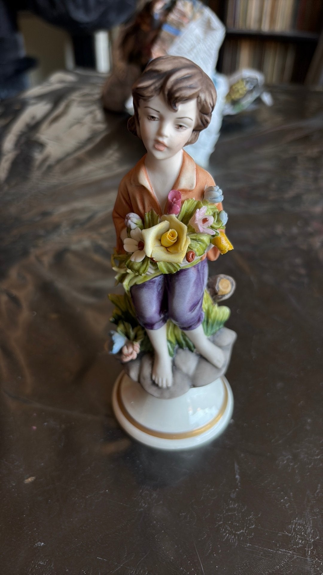 Mooi biskuit Capodimonte porseleinen beeldje, Ophalen of Verzenden, Zo goed als nieuw, Mens