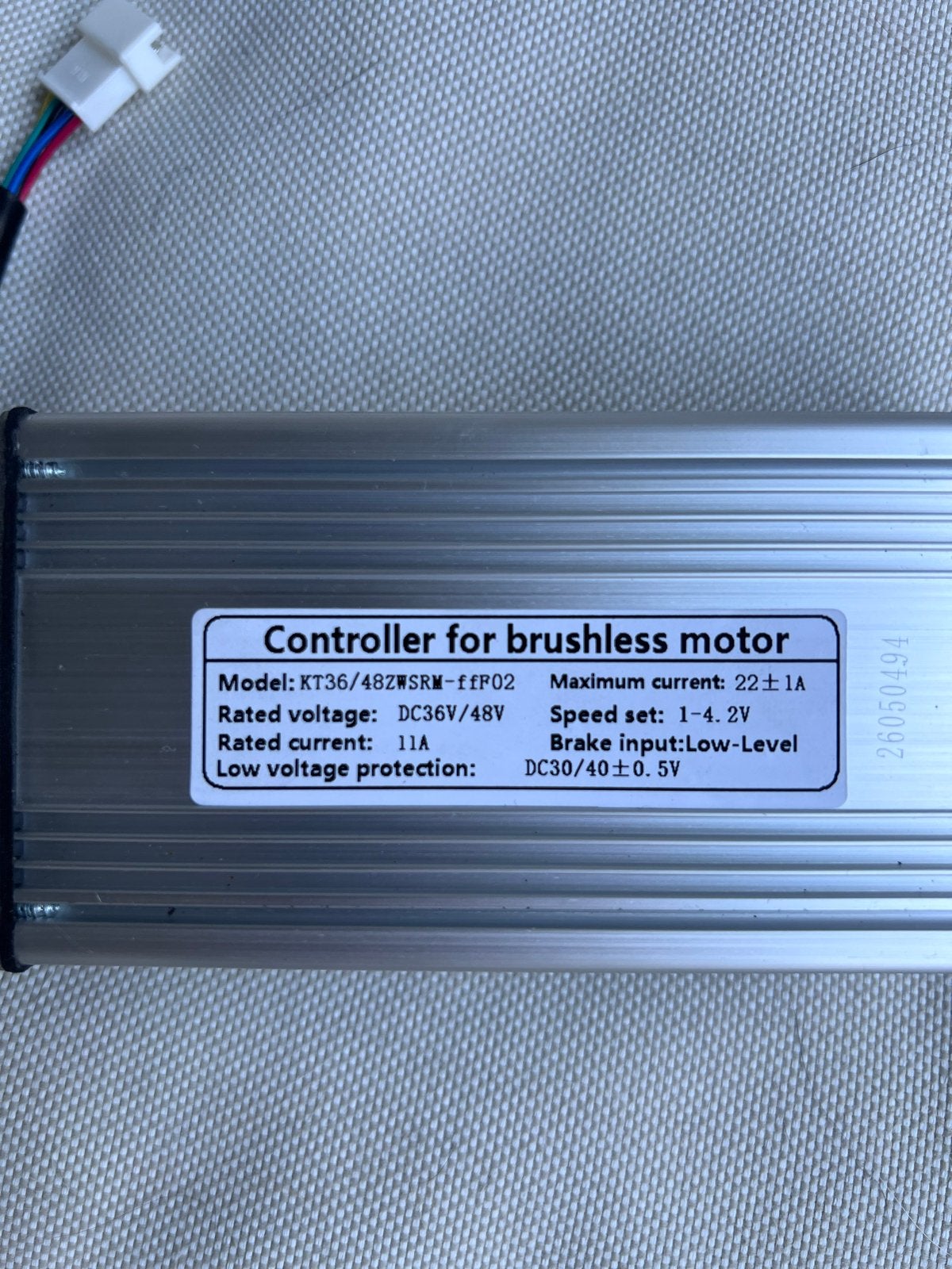 E-bike Controller voor borstelloze motor (KT36/48ZSRM), Fietsen en Brommers, Fietsonderdelen, Ophalen of Verzenden, Nieuw, Elektrische fiets