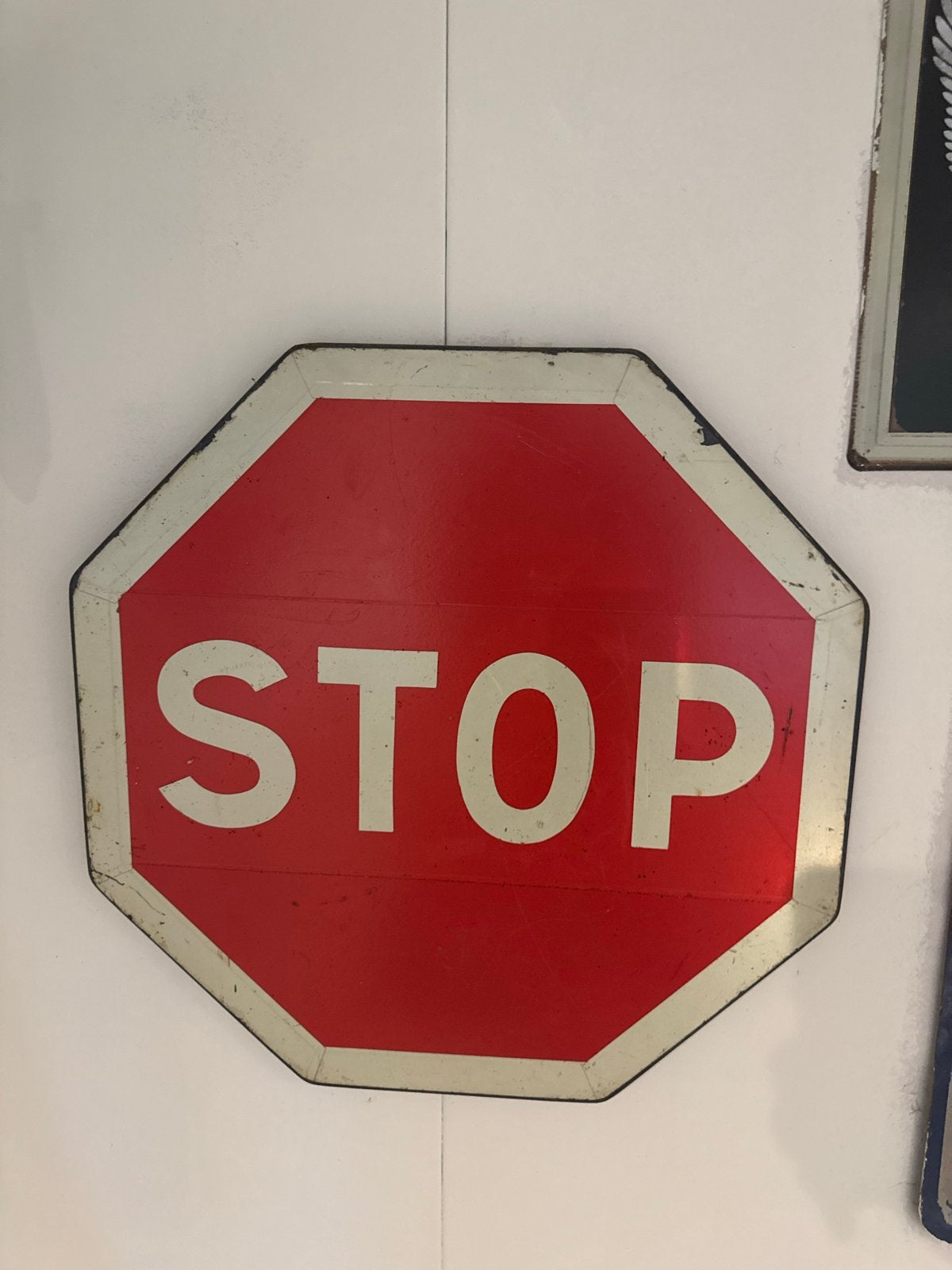 Vintage verkeersborden en mancave borden, Antiek en Kunst, Ophalen