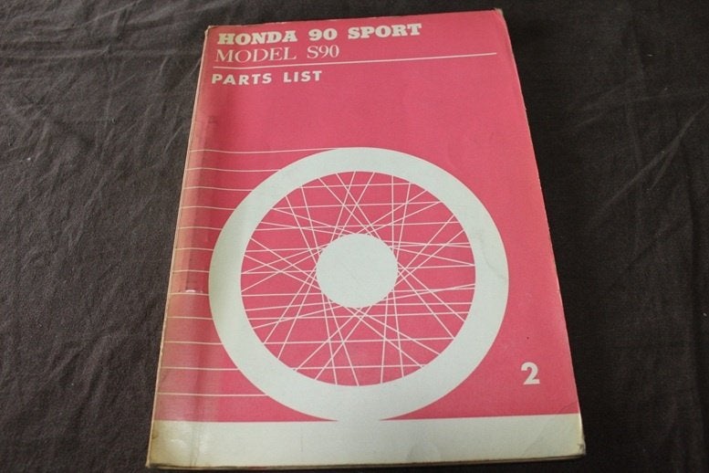 Honda 90 Sport model S90 1965 90cc motorycle parts list, Motoren, Ophalen of Verzenden, Honda