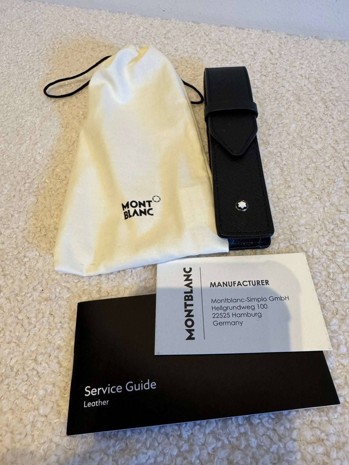 Montblanc sartorial 1 pen pouch black, Verzamelen, Pennenverzamelingen, Ophalen of Verzenden, Zo goed als nieuw, Balpen, Mont Blanc