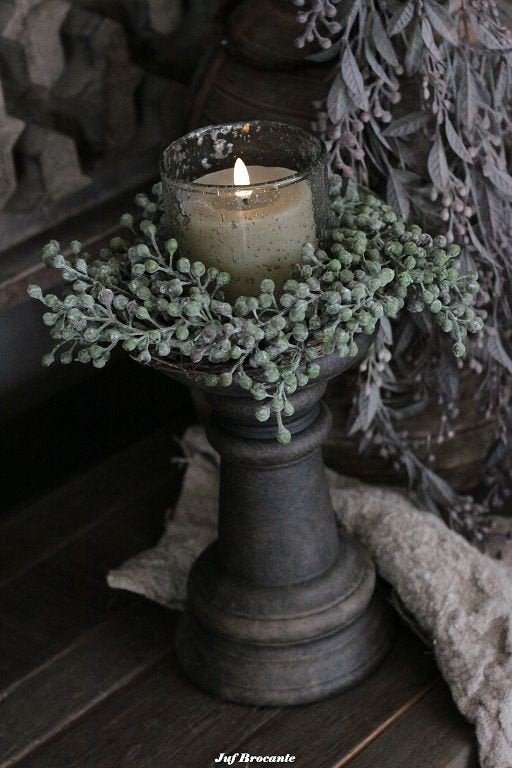Dadelkrans klein groen, Www.jufbrocante.nl, Www.jufbrocante.nl, Nieuw, Ophalen of Verzenden