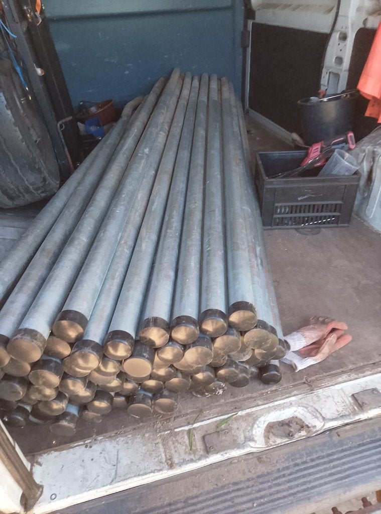 Hekwerk palen, Ophalen, Zo goed als nieuw, IJzer, Spijlenhekwerk
