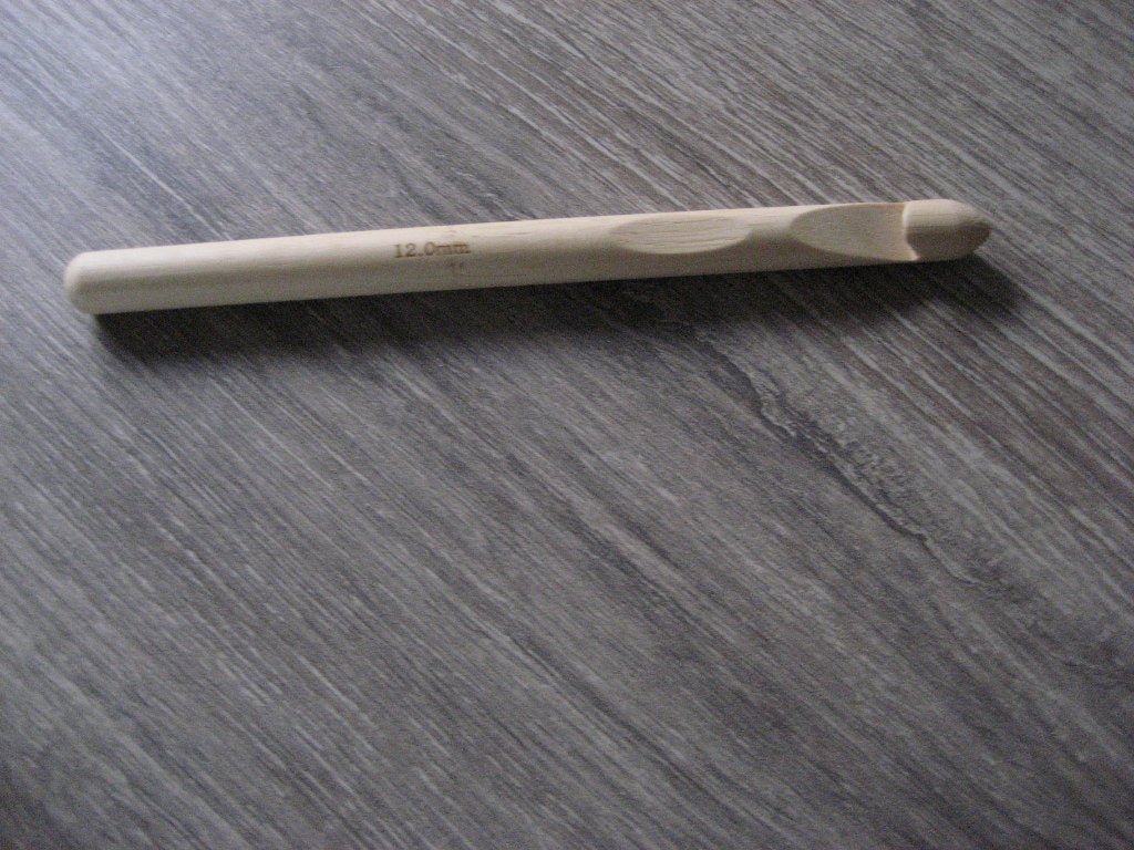 Houten haaknaald 12mm, Ophalen of Verzenden, Nieuw, Haken, Naald