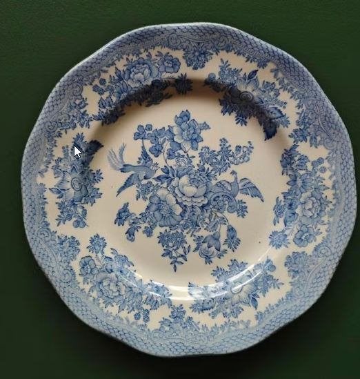 Diep bord en kop en schotel - Blauw - Unicorn Tableware, Ophalen of Verzenden