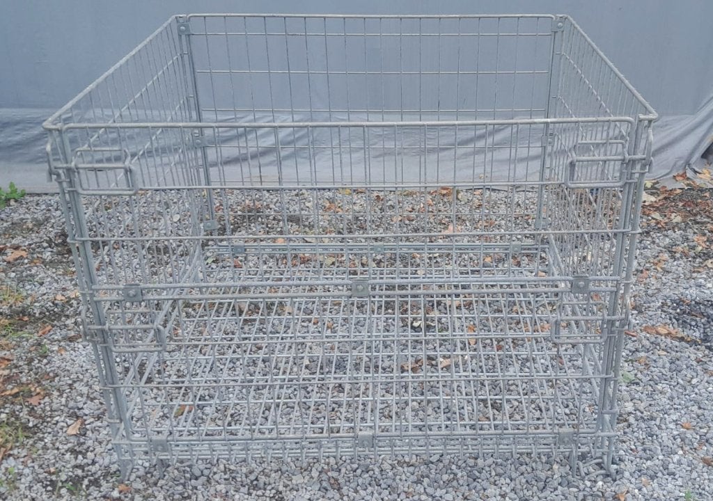 Kruizinga - grote, inklapbare palletkrat - metaal frame, Ophalen, Gebruikt, 100 cm of meer, Opvouwbaar