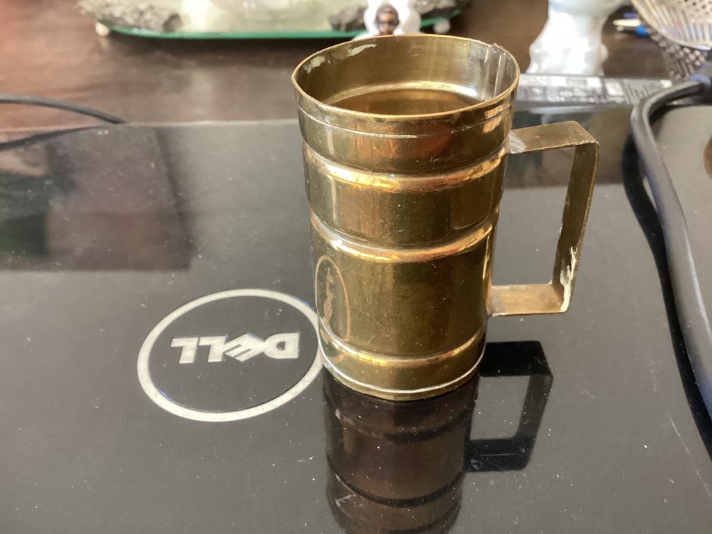 Koffiemaat schepje koper voor 2-4 kopjes koffie, Antiek en Kunst, Ophalen of Verzenden