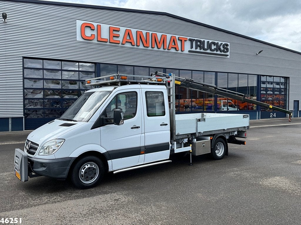 Mercedes-Benz 516 CDI Hiab 2,6 Tonmeter laadkraan Just 155.8, Euro 5, Achterwielaandrijving, 165 pk, 2 stoelen