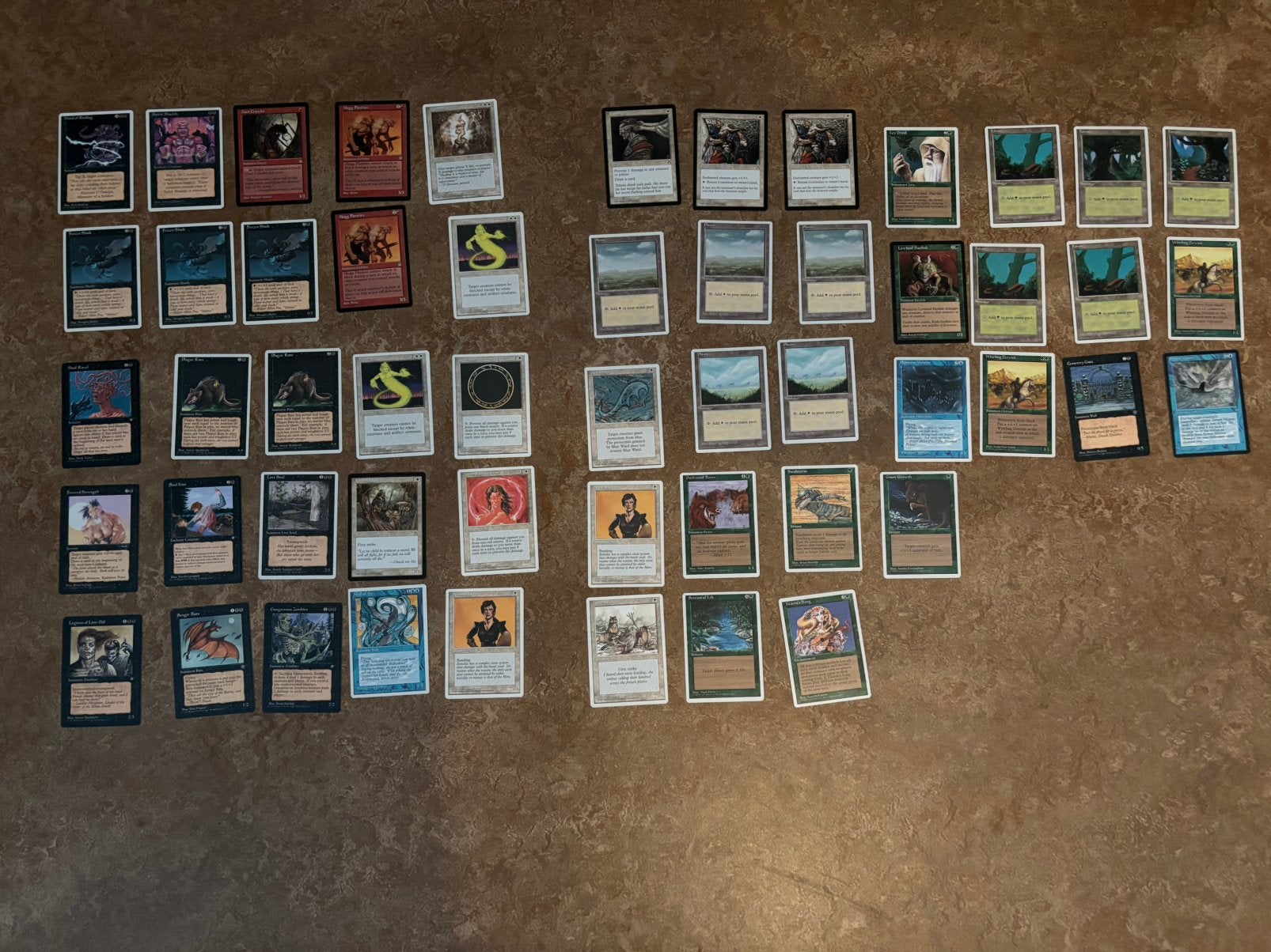 Magic the Gathering 200 st. 1994–1998+dobbelsteen en tokens, Ophalen of Verzenden, Zo goed als nieuw, Meerdere kaarten