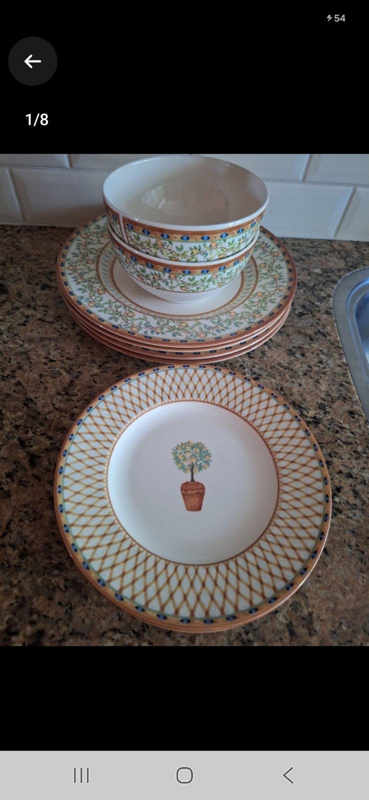Tableware Lemon Tree servies (borden, kommen, kopjes, Ophalen of Verzenden