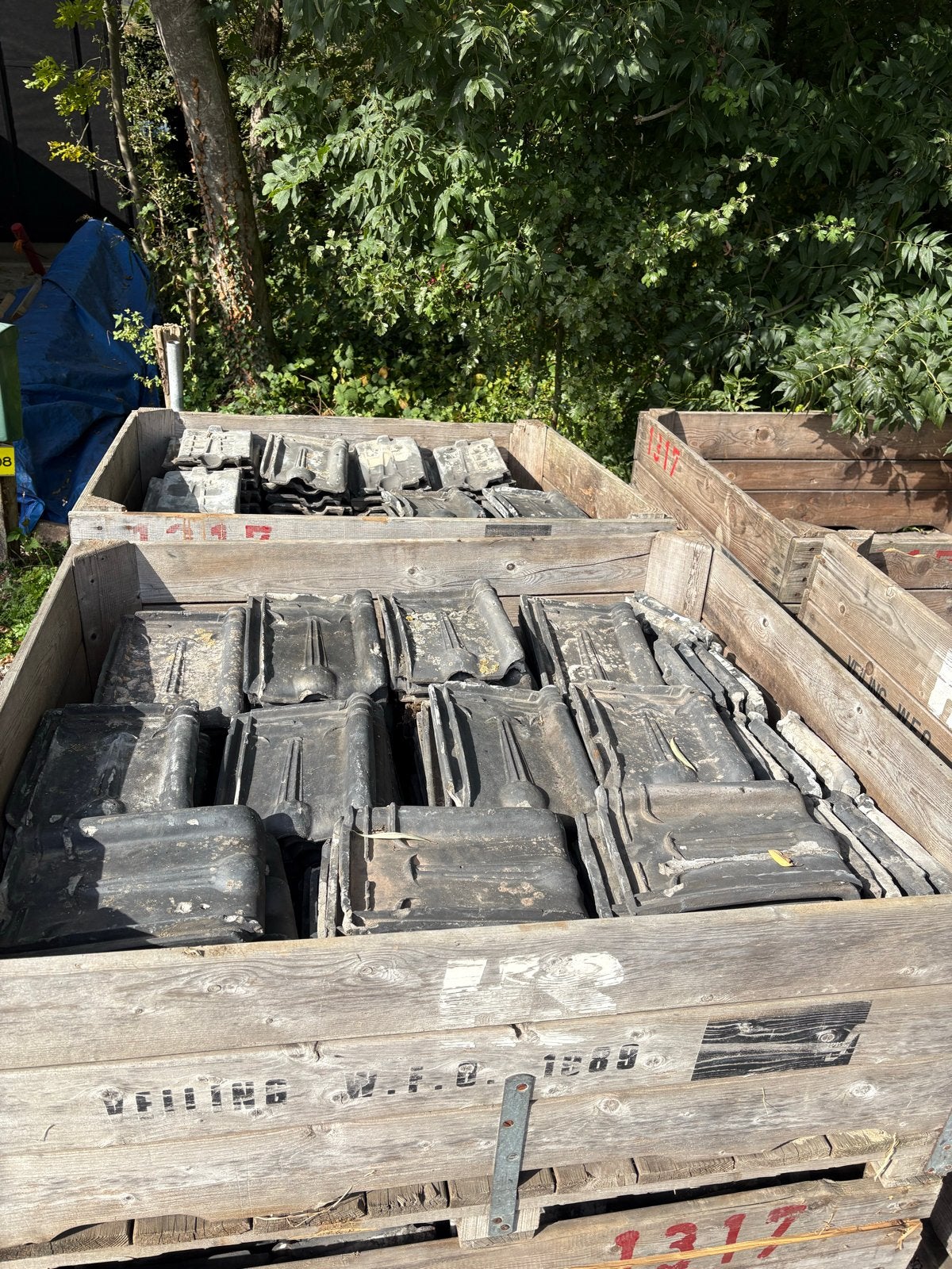 Kruispannen ca. 300 stuks, Doe-het-zelf en Verbouw, Ophalen, Gebruikt, Steen of Klei, 15 m² of meer