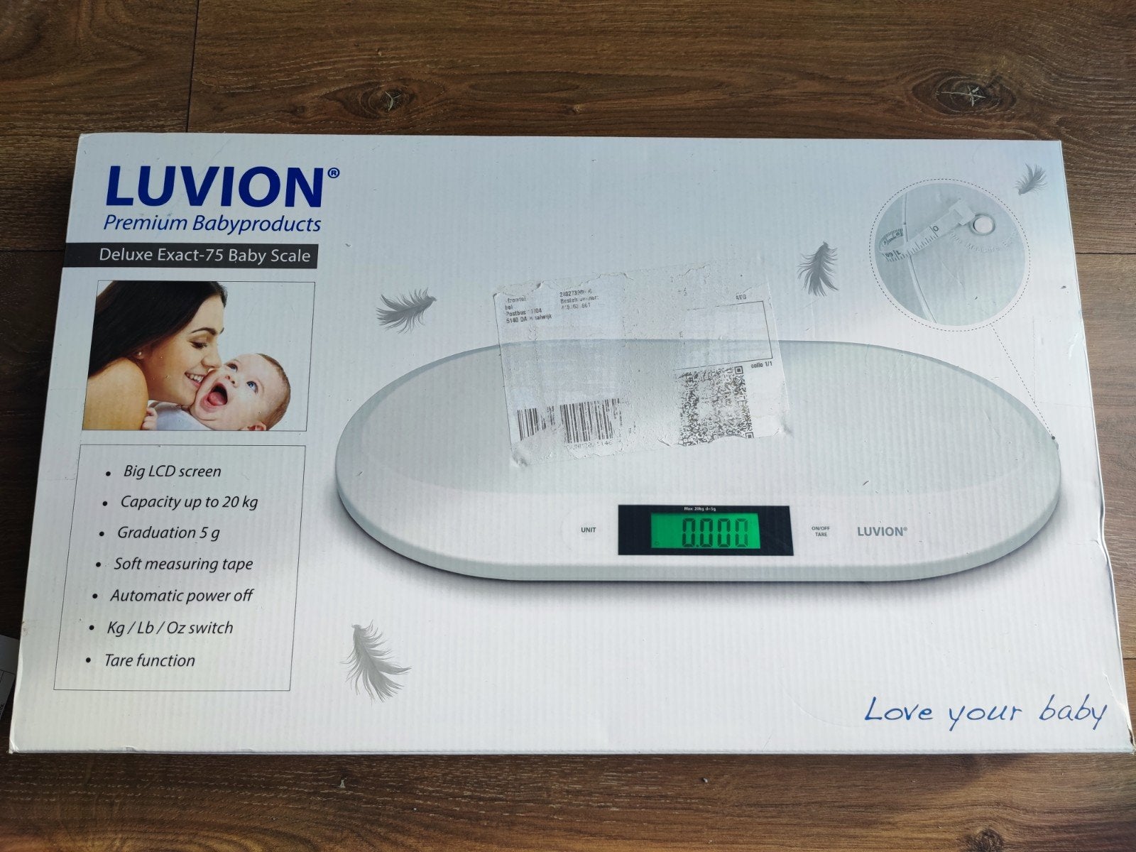 Luvion Deluxe Exact-75 Babyweegschaal - Nieuw in doos, Ophalen of Verzenden, Nieuw