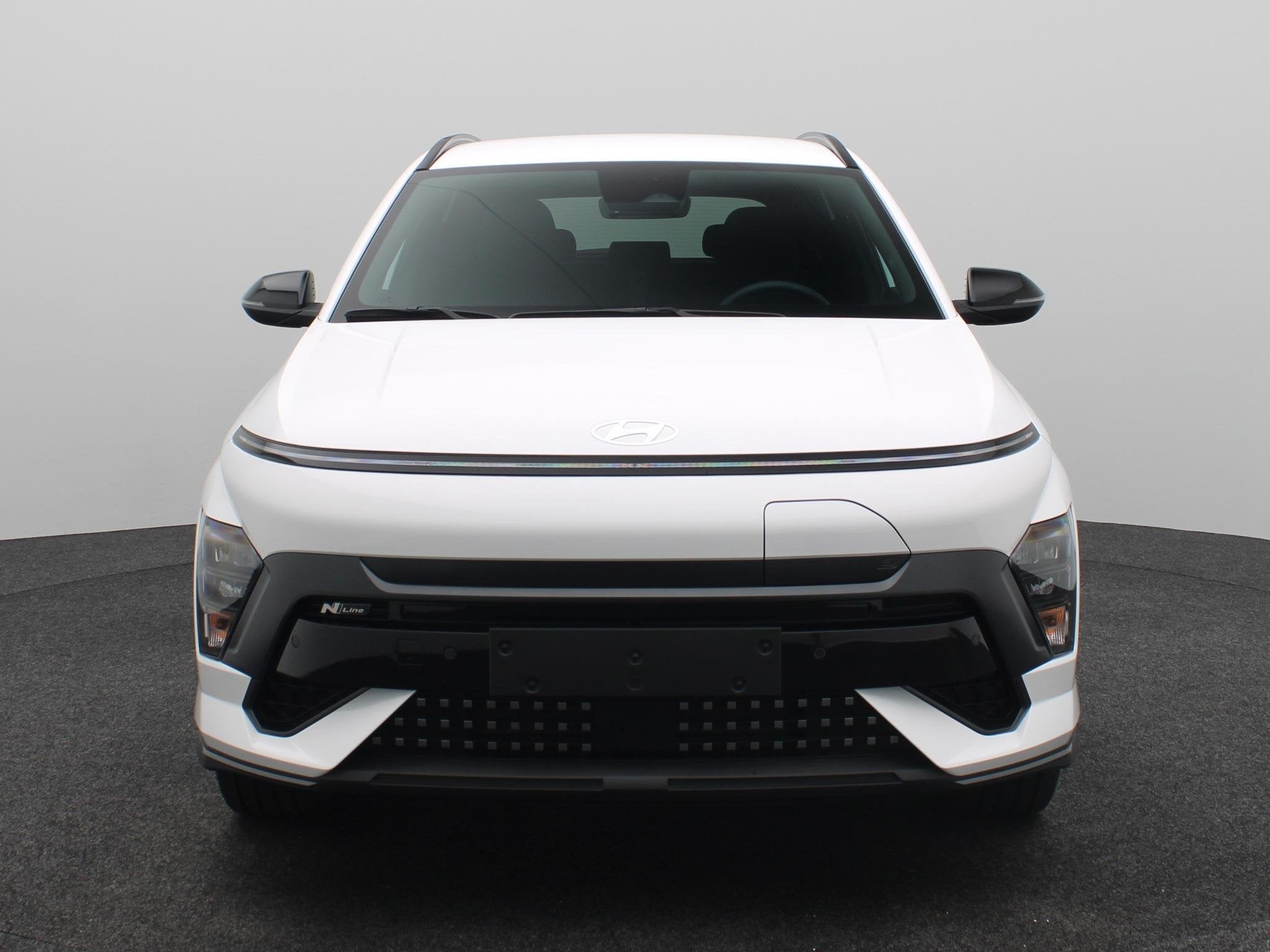 Hyundai Kona Electric N Line Business 64.8 kWh | Warmtepomp, Auto's, Hyundai, Stof, Zwart, Met garantie (alle), Wit