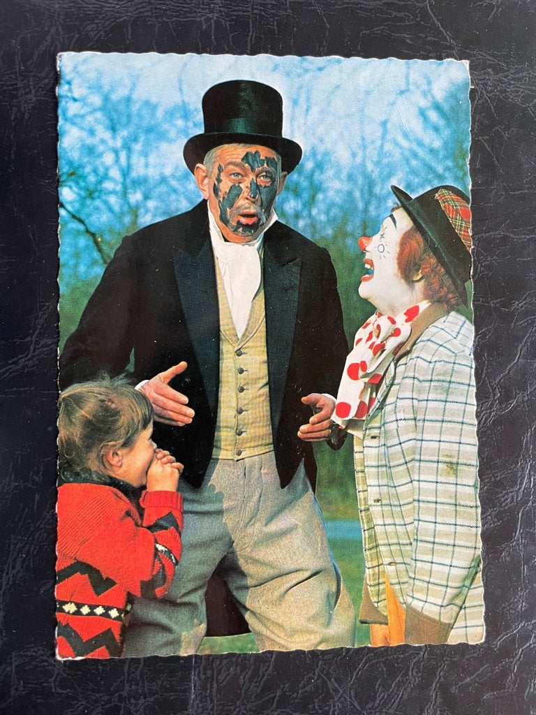 ansichtkaart / kaart van Pipo de Clown en Dikke Deur., Verzamelen, Verzenden, 1960 tot 1980, Sterren en Beroemdheden