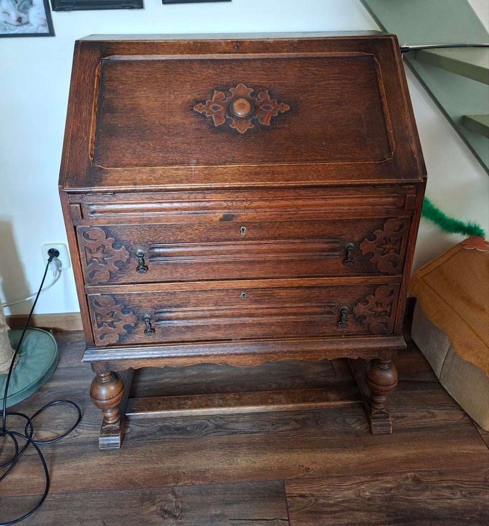 Antieke kleine secretaire, Antiek en Kunst, Ophalen