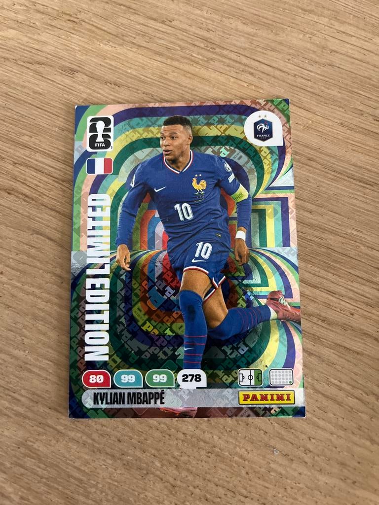 Panini FIFA 365 Limited Edition Kylian Mbappé kaart, Ophalen of Verzenden, Zo goed als nieuw, Buitenlandse clubs, Spelerskaart