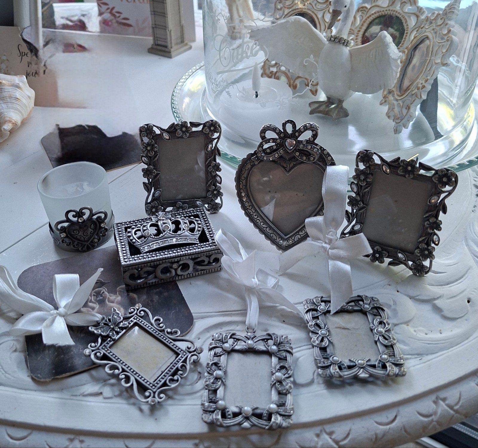 fotolijstjes brocante., Ophalen of Verzenden, Metaal, Fotolijst
